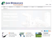 Tablet Screenshot of jainhydraulics.com